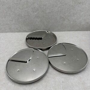 Cuisinart DLC-8 Food Processor Discs Set of 3 DLC-836 DLC-832 DLC-033 Silver